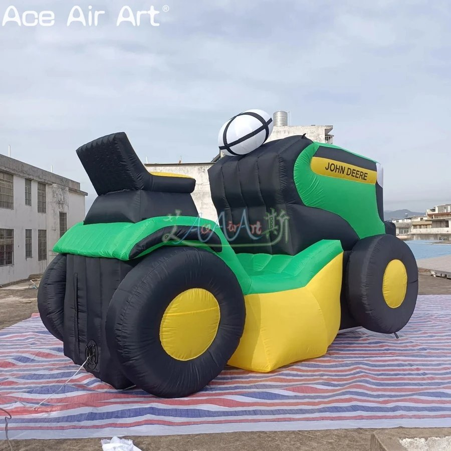 Professional Advertising Factory Novelty Custom Inflatable Tractor Replica Air Vehicle Model