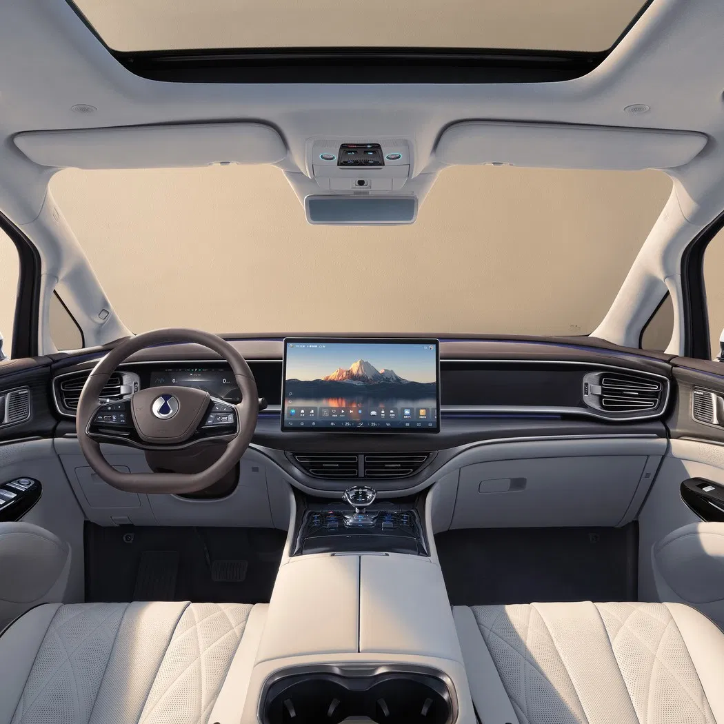 Par Byd Denza D9 Monospace Électrique à Batterie et Hybride Rechargeable Luxe 7-Seat MPV Premium Drapeau Voiture Électrique Pure EV