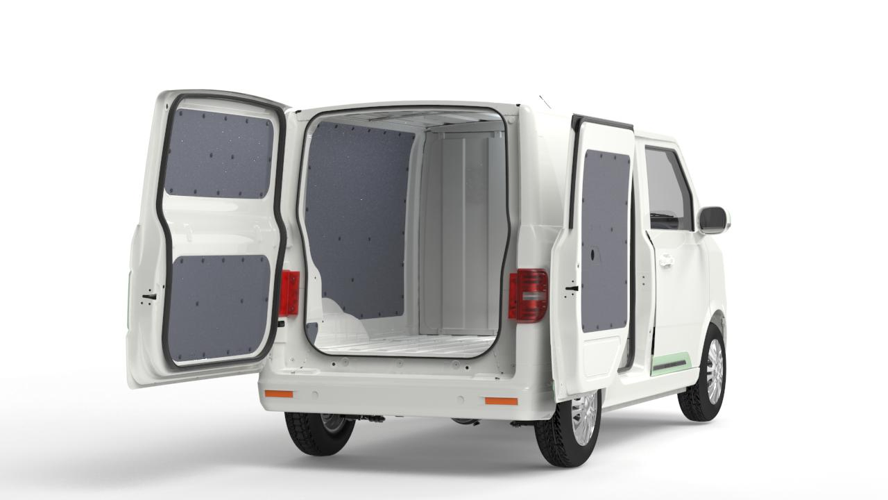 Electric Van Made in China 2024 New Van with Fast Charging 0.5h 2 Seat Delivery Truck Van Loading 1t 1000kg Cargo Commercial Van Chesh 01