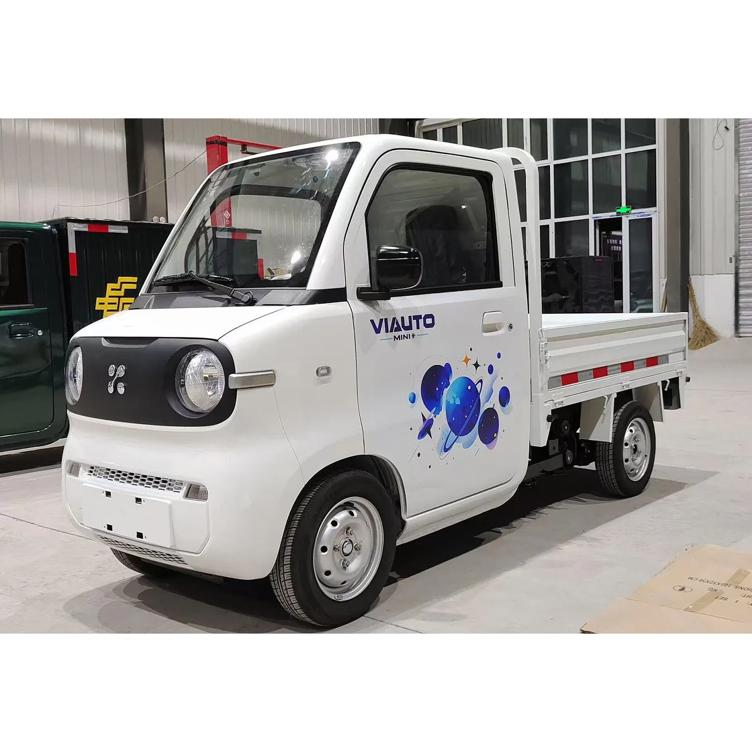 Honri Ha Series Mini Electric Van Electric Mini Truck Auto Car Mini Electric Car- 70km Lithium Battery Luxury Resort Passenger-Cargo Vehicle