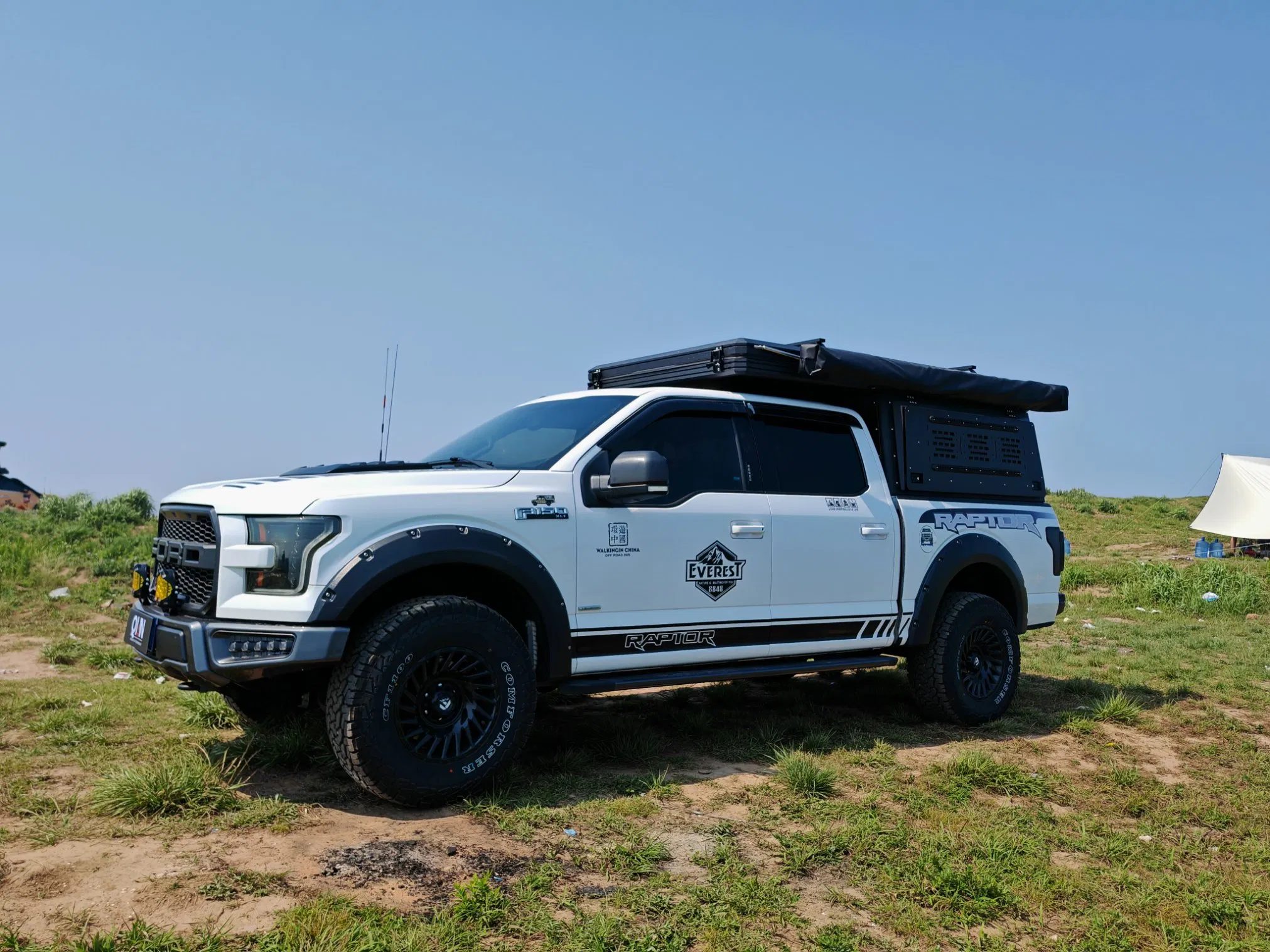 Pickup Camper Topper Pop up Roof Tent Outdoor Adventure 4X4 Offroad Canopy Truck Camper