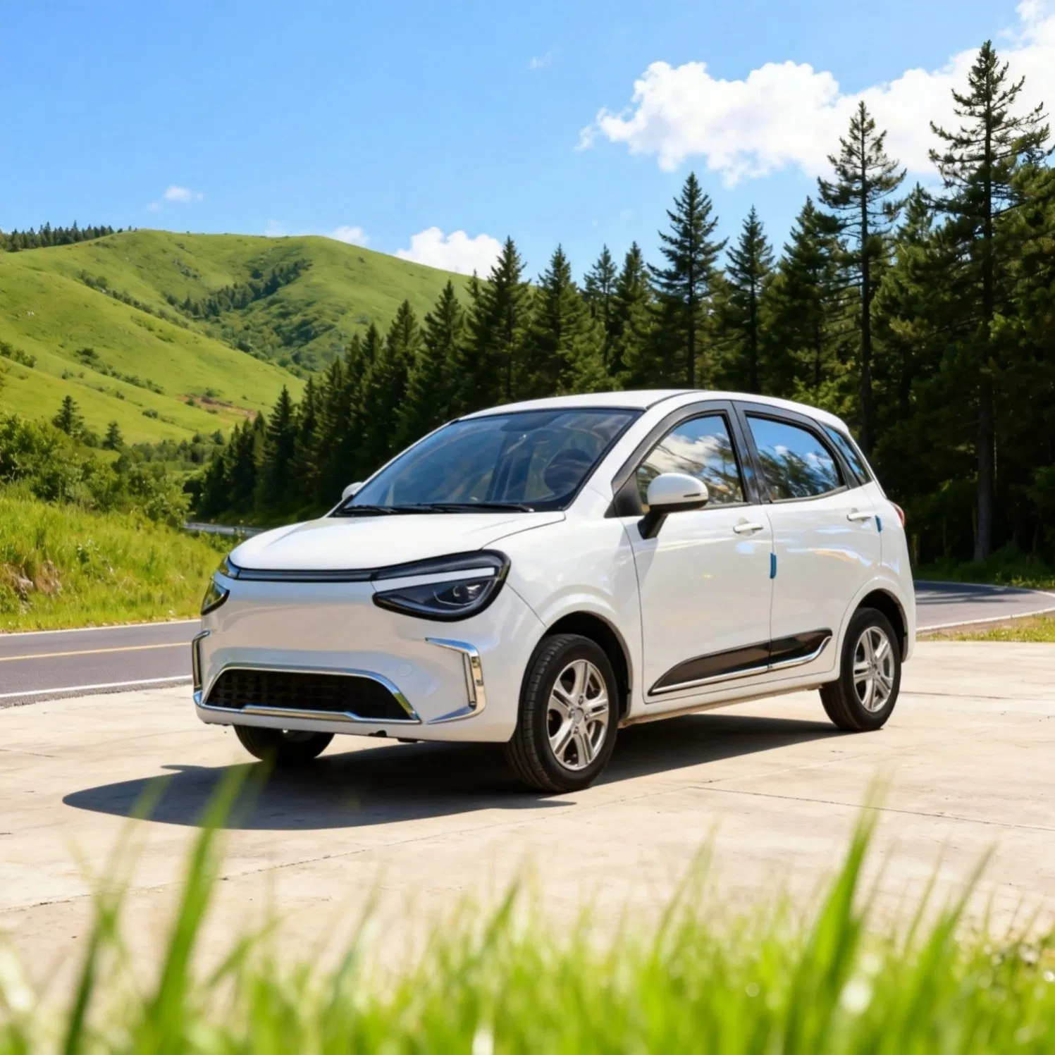 Yue Tu Plug in Hybrid Minivan with Electric Only Mode and Regenerative Suspension for Smooth Family Rides