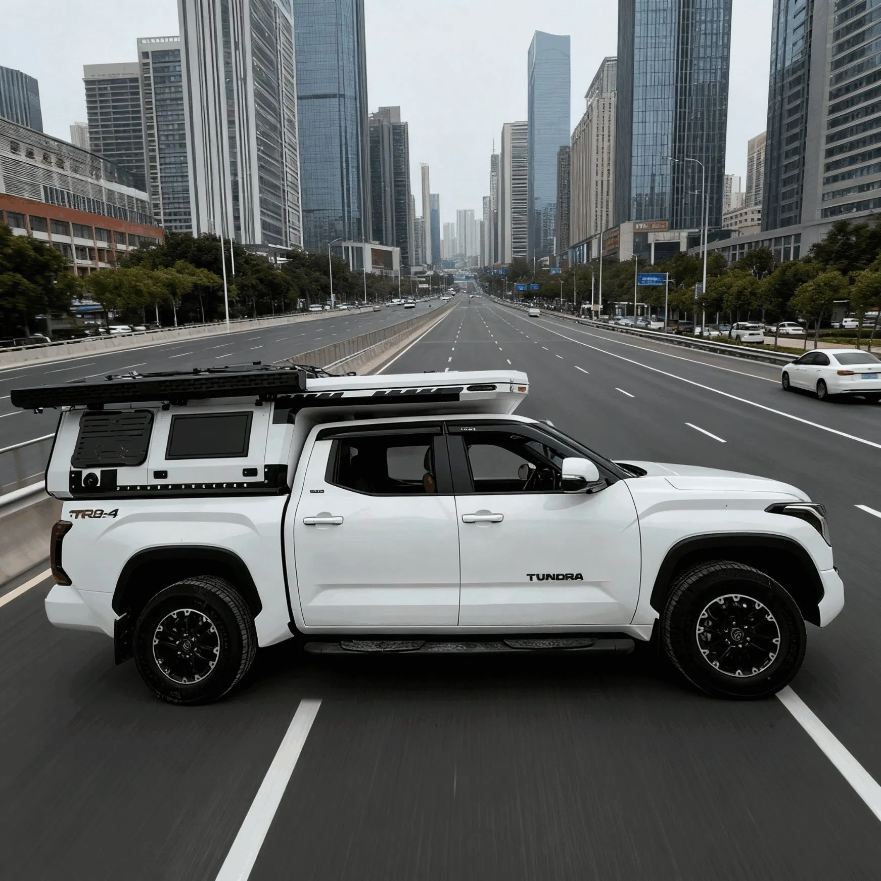 Adventure Ready Pop up Truck Camper Featuring Large Gear Storage and Rack Options