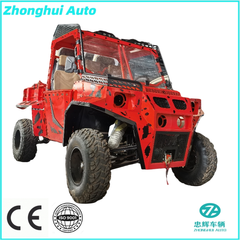 2024 New Super Cool Customizable Color Electric ATV 4X4 UTV off-Road Kart Adult 3 Wheel Electric Sightseeing Dune Buggy for Sale Utility Vehicle Parts