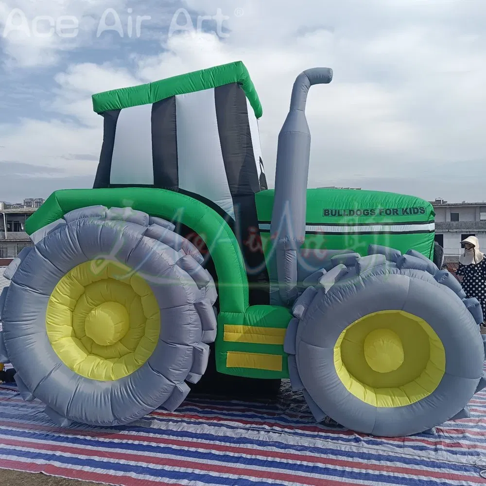 Custom 3mh Inflatable Tractor Replica Air Vehicle Model Inflatable Advertising Tractor Balloon for Outdoor Decoration