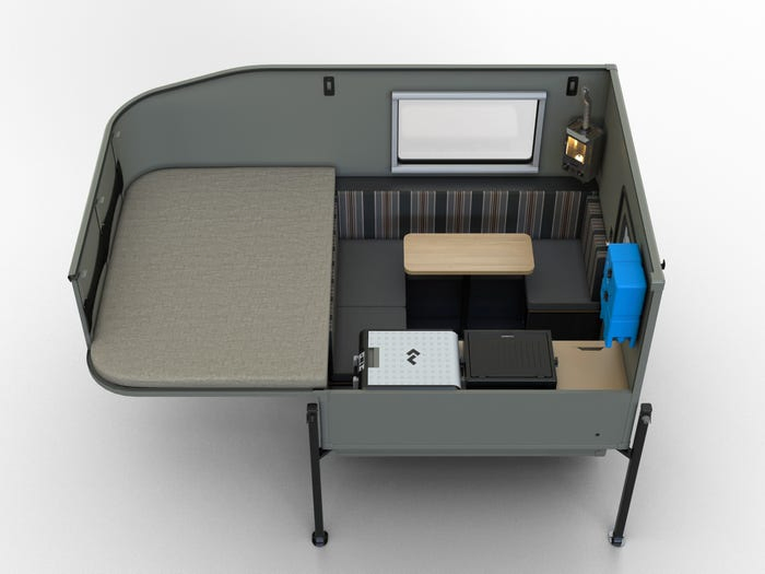 Mini Camper Overlanding Small Teardrop RV Camping Caravan Truck Campers