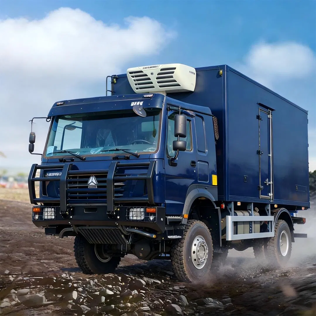 HOWO Foton Dongfeng 4X4 Full Drive off Road All Terrain Camion Refrigere Refrigerator Refrigerated Truck Cooling Trailer Van Cold Chain Frozen Box Cargo Vehicle
