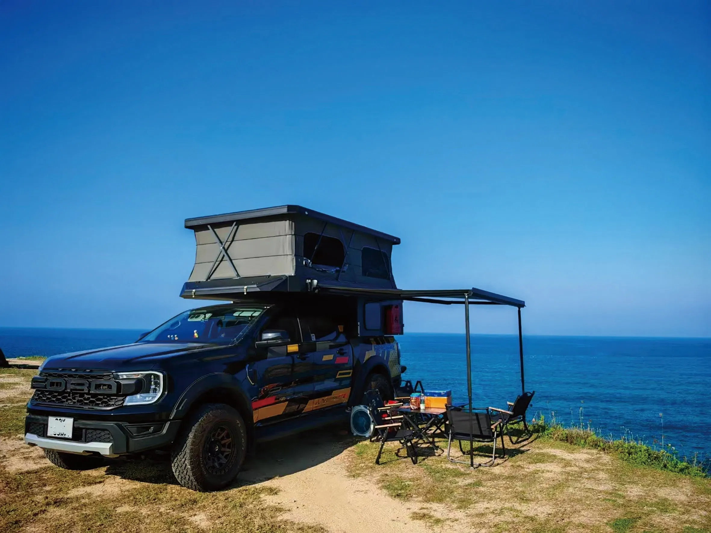 Factory OEM/ODM Camping Solution Custom Aluminum Camper Shell for Pickup Trucks