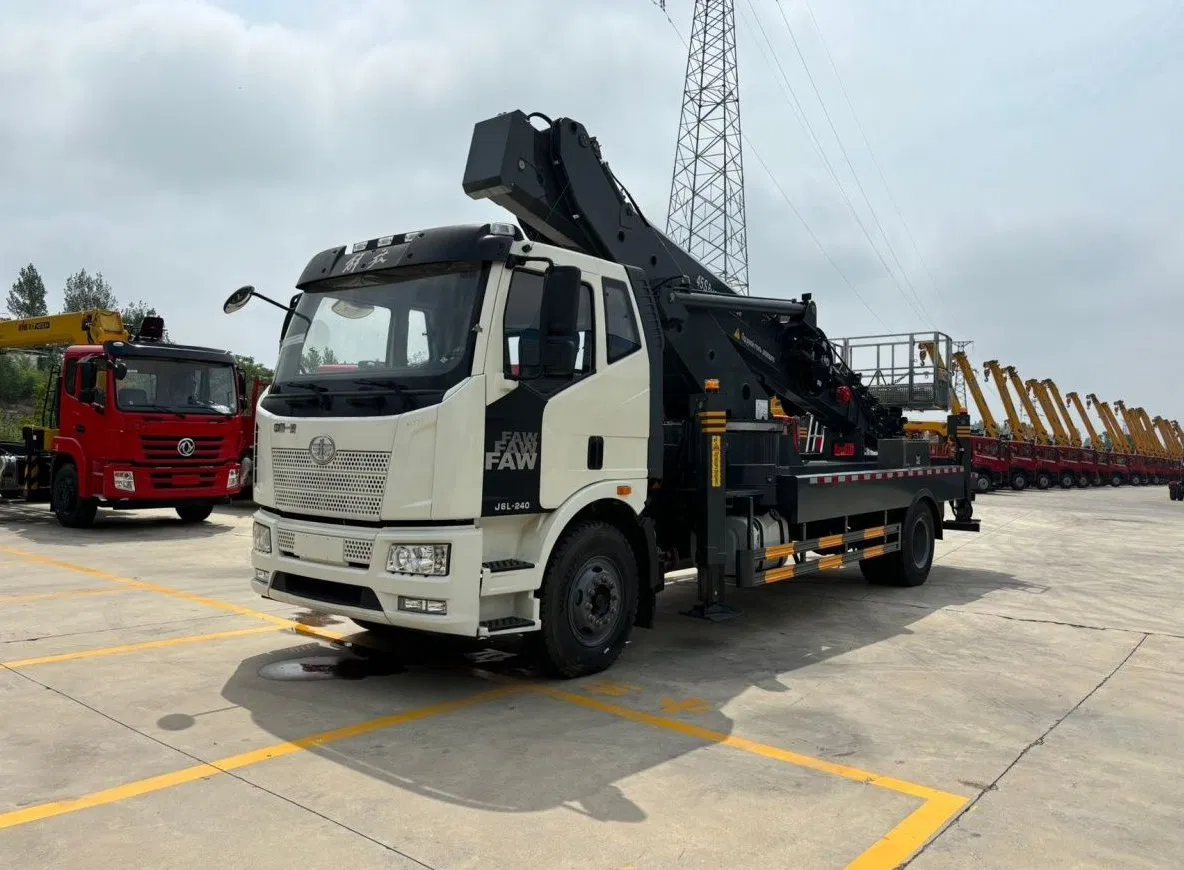 FAW Lifting Equipment Straight Arm Aerial Work Platform Truck Heavy-Duty High Altitude Truck