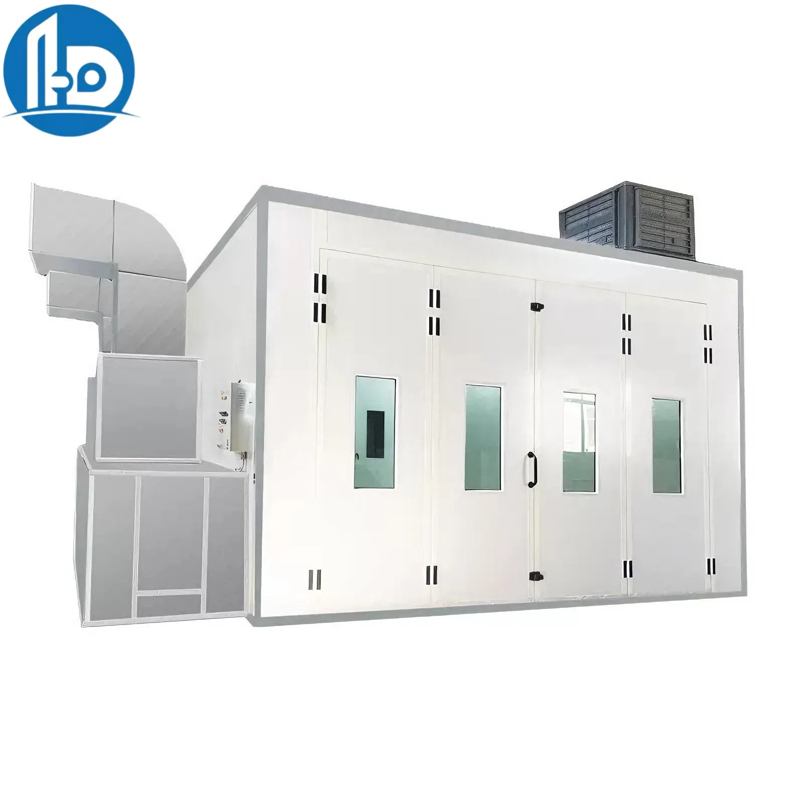 Intelligent Energy Saving Automotive Spray Booth with Touch Screen Control 8500m³/H Air Volume and RoHS Compliance for Compact Suvs and Crossover Vehicles