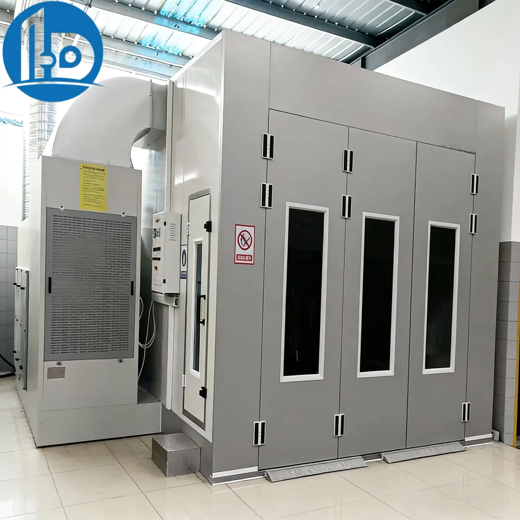 Intelligent Energy Saving Automotive Spray Booth with Touch Screen Control 8500m³/H Air Volume and RoHS Compliance for Compact Suvs and Crossover Vehicles