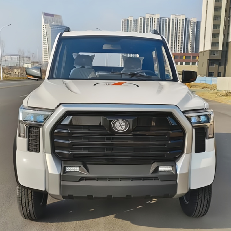 Maintenance-Free 4X4 Mini Electric off Road Pickup Truck Popular Left Steering Electric Vehicle Cargo Van Extended Body with Large Cargo Box