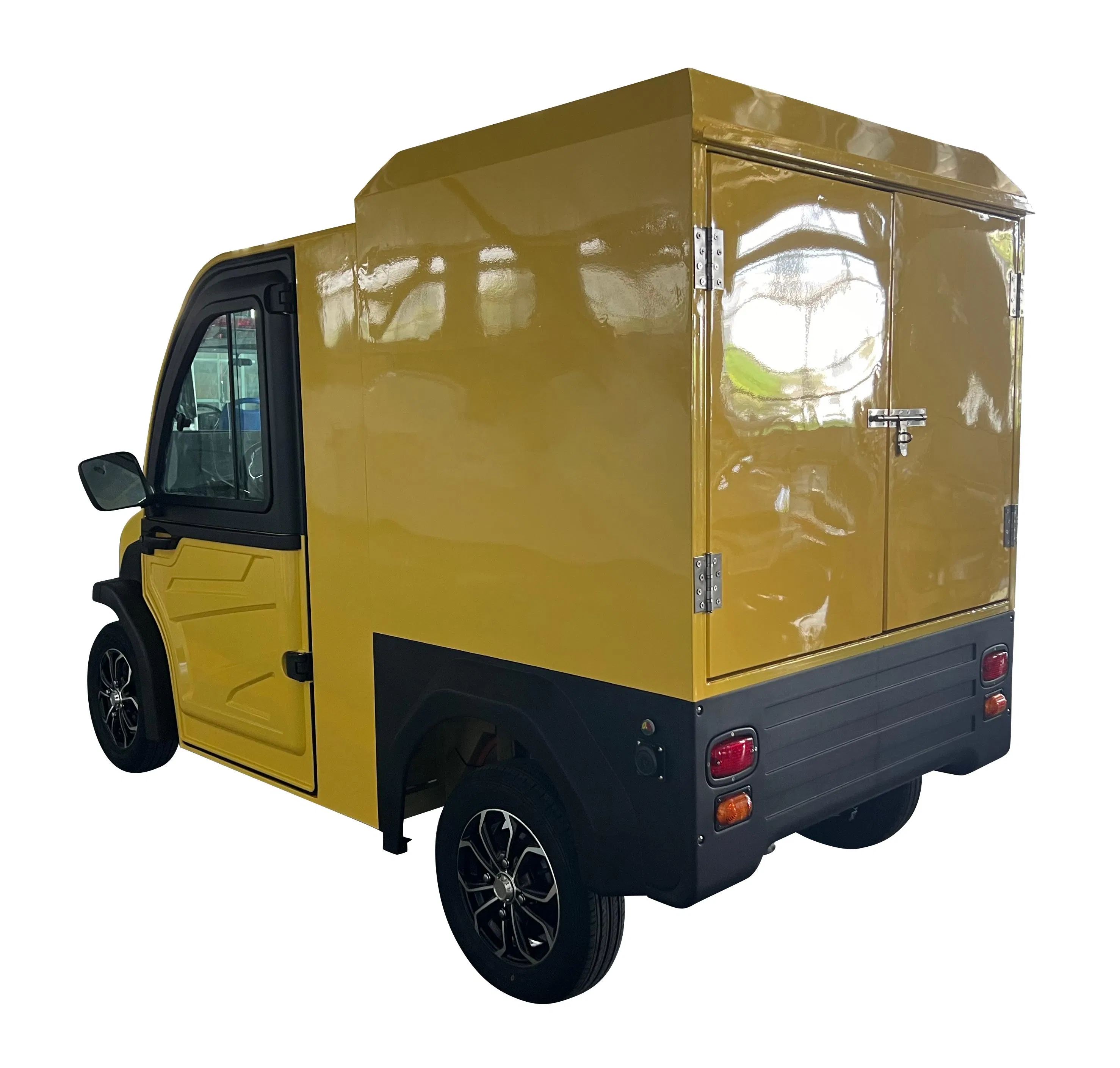 Lgao 2 Seats Electric Van Mini Cargo Delivery Box Truck Cargo Golf Cart Payload 600kgs