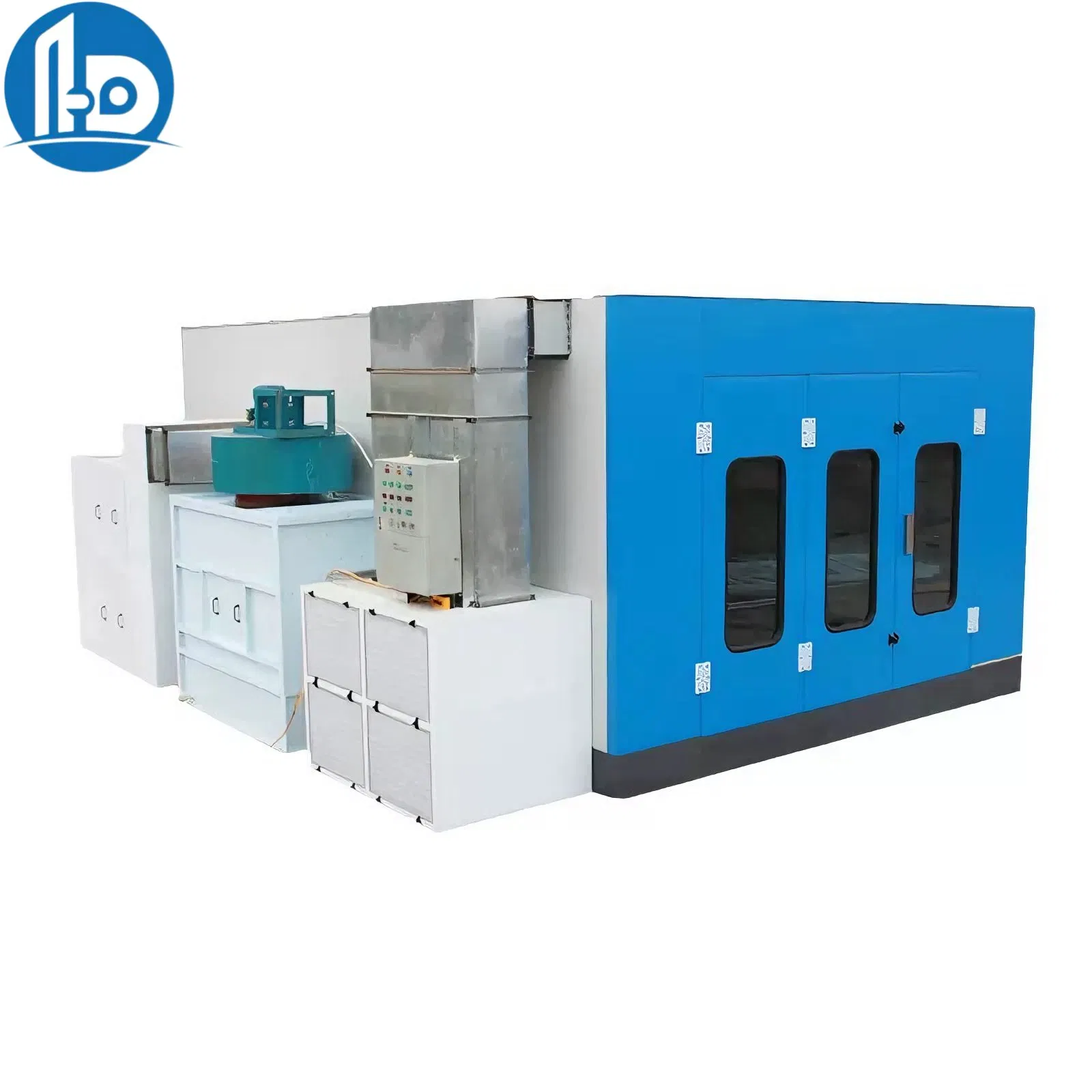 Intelligent Energy Saving Automotive Spray Booth with Touch Screen Control 8500m³/H Air Volume and RoHS Compliance for Compact Suvs and Crossover Vehicles