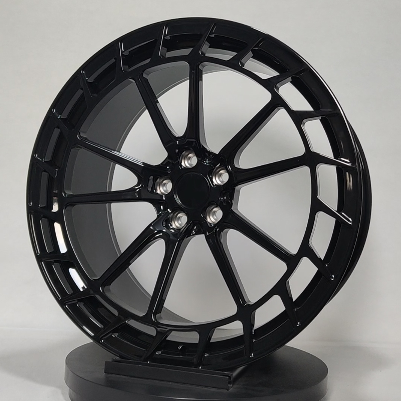 Roues en alliage d'aluminium forgé noir brillant All-New Tixin T6061 pour coupés décapotables