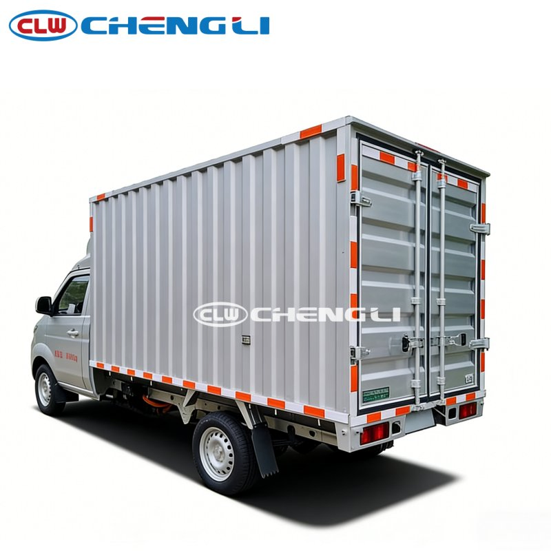 Electric 4X2 Corrugated Box Truck Zero-Emission with Automatic Powertrain System for City Delivery