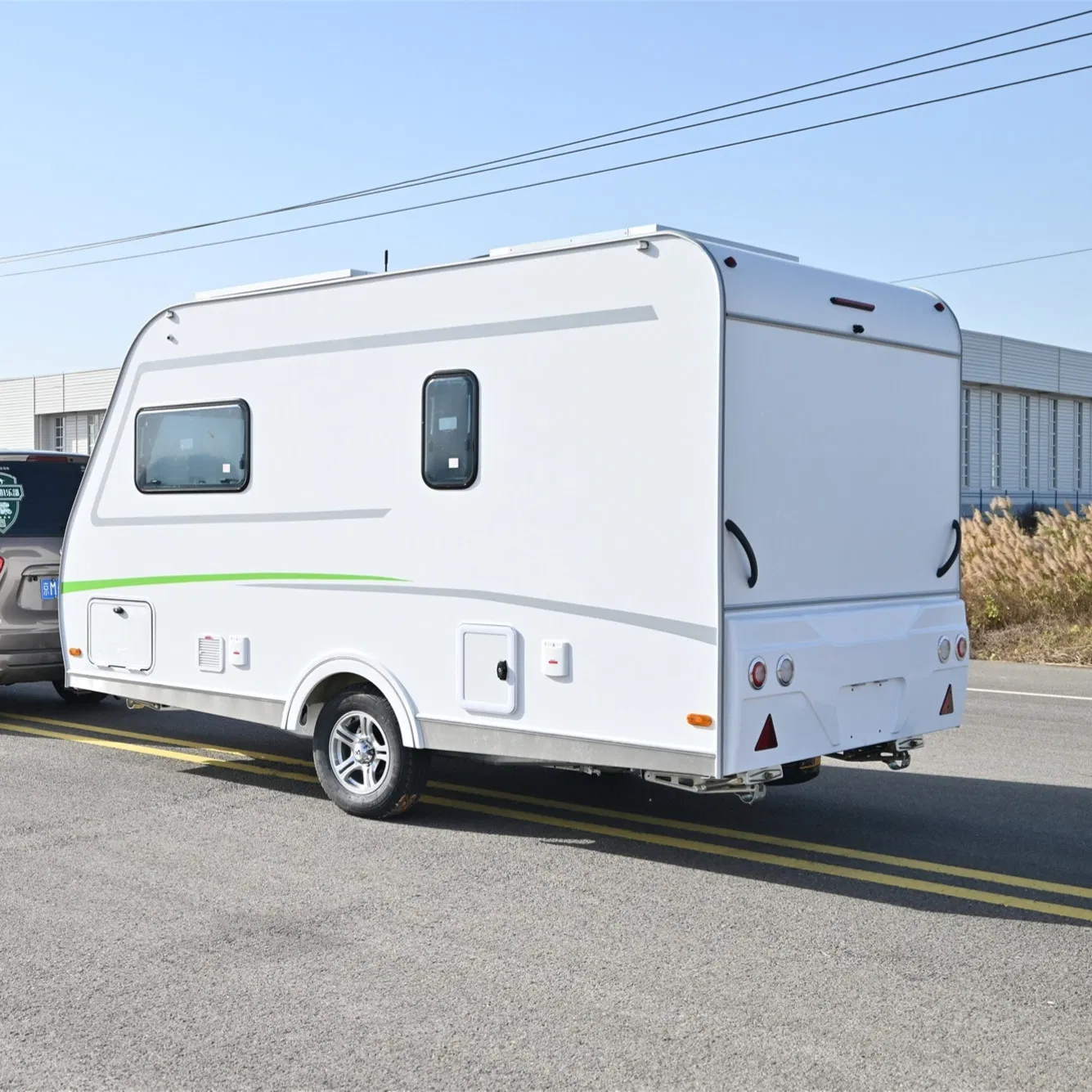 Lightweight Galvanized Sheet Mini Camper RV-Travel Trailer for Caravan for Short Distance Adventures