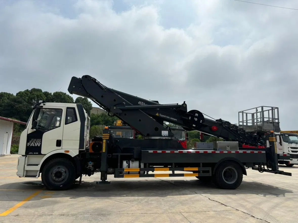 FAW Lifting Equipment Straight Arm Aerial Work Platform Truck Heavy-Duty High Altitude Truck