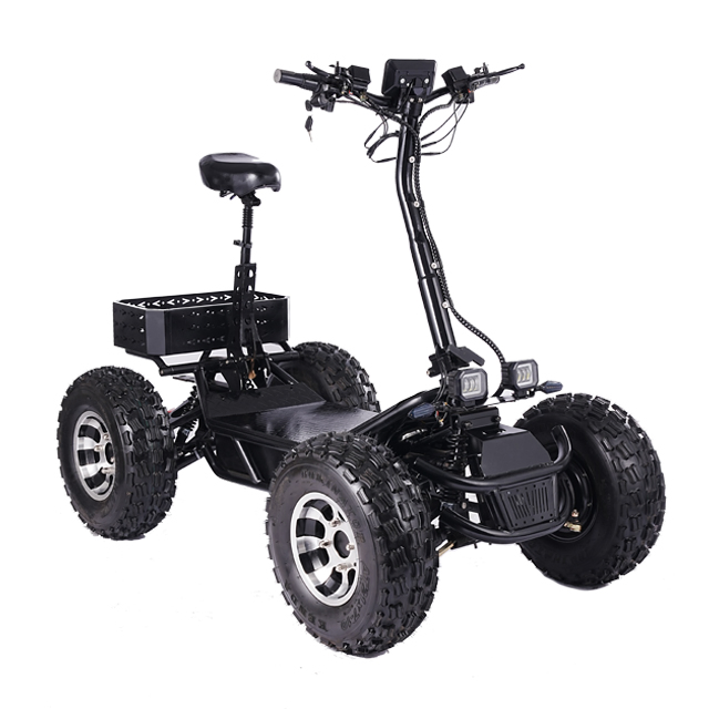 New 2025 Electric 4-Wheel All Terrain Vehicle for Adults 4X4 Scooter off Road 4WD ATV for Hunting and Farm Work