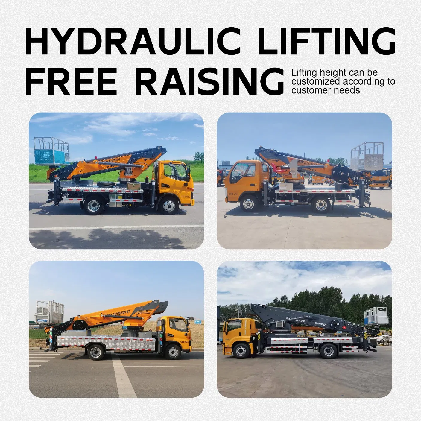 Robust Aerial Work Crane Truck for Heavy-Duty Applications