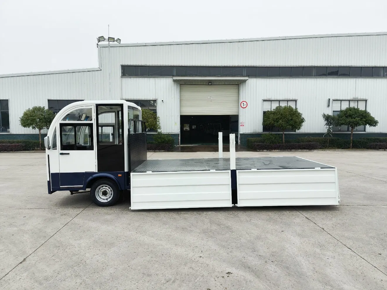 Enclosed Driving Cab 2 Seats Electric Cargo Truck 3t Delivery Pickup Truck