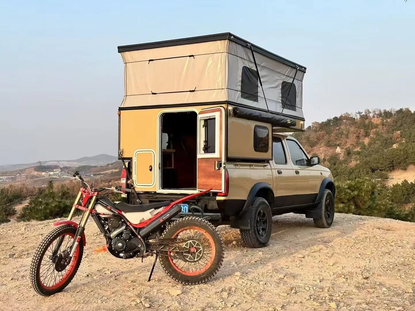 Factory OEM/ODM Camping Solution Custom Aluminum Camper Shell for Pickup Trucks