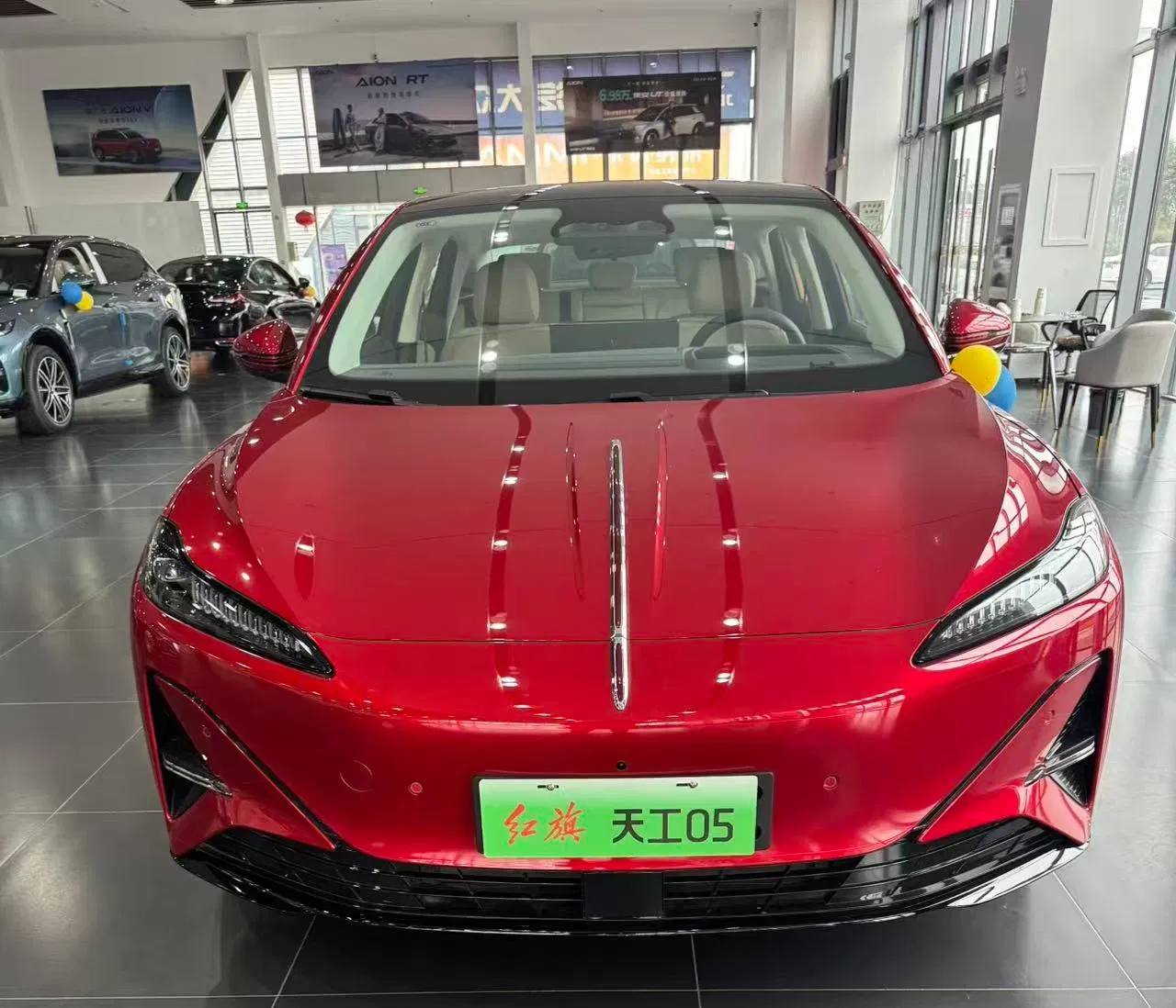 Hongqi Pure Electric Car Side View