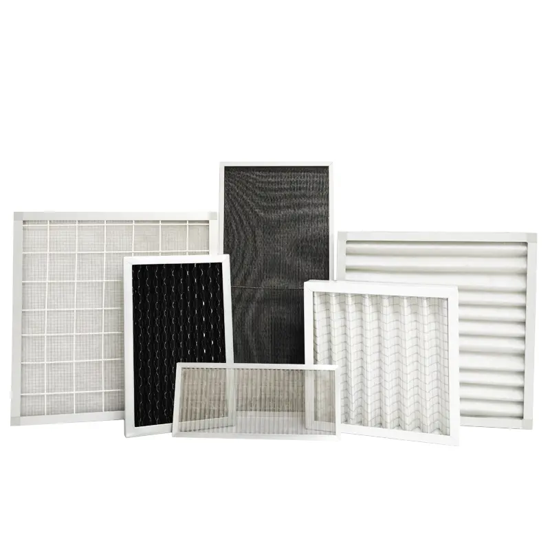 Wholesale Industrial pre G3 G4 cardboard or metal frame pleated or panel air filter for Air Conditioning Ventilation System Company, Product