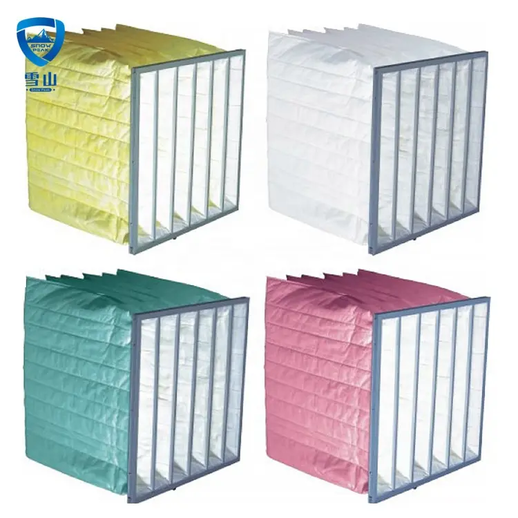 ODM Factory direct supply air filter pocket G4, M5, M6, F7, F8, F9 meltblown synthetic bag filter Manufacturers, Company