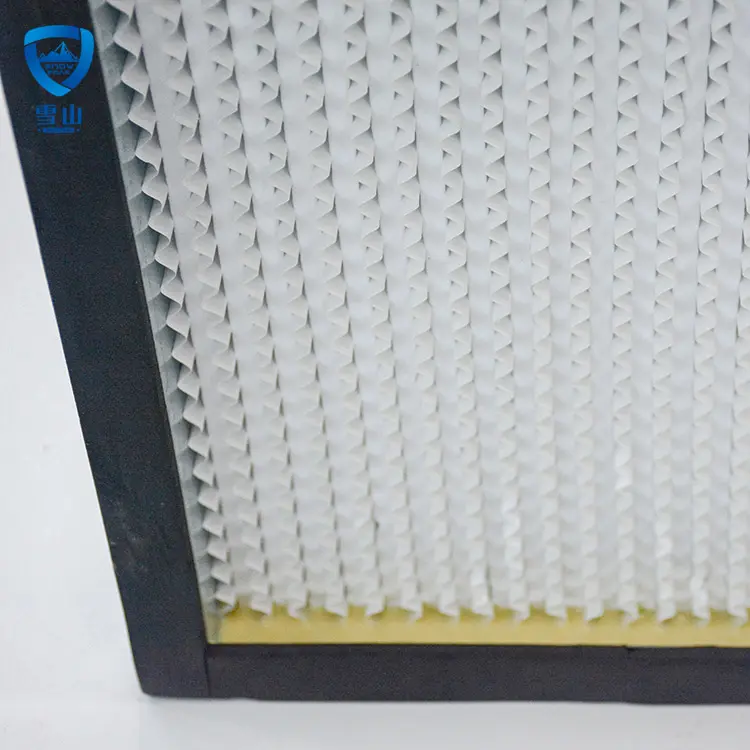 Air filter side angle view