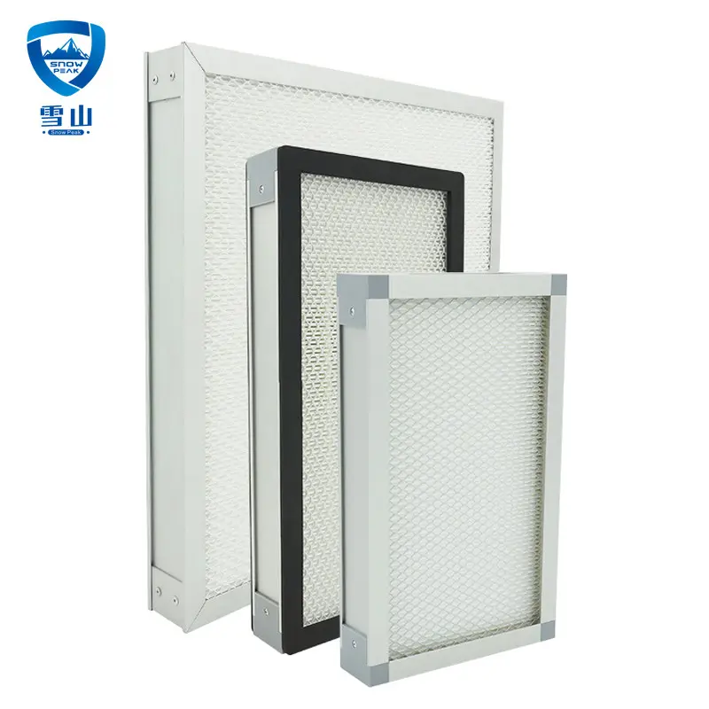 Wholesale High efficiency customized size mini-pleated HEPA HVAC industrial air filter Company, Product