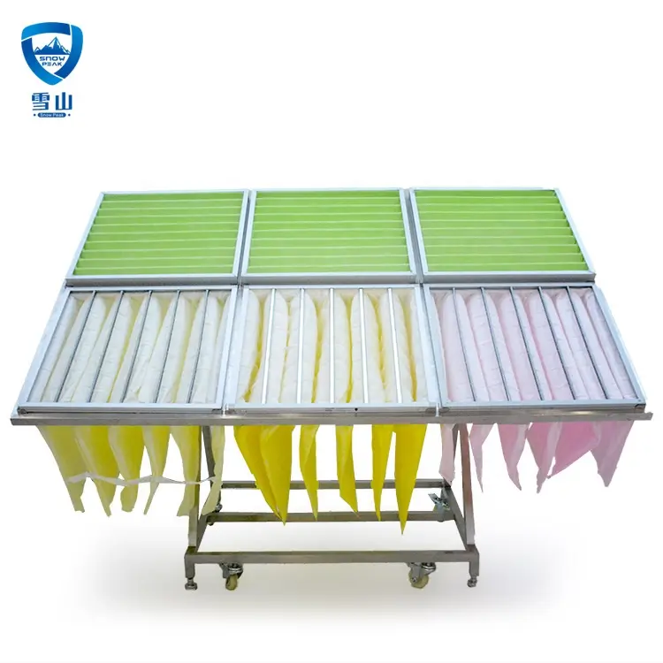 ODM Factory direct supply air filter pocket G4, M5, M6, F7, F8, F9 meltblown synthetic bag filter Manufacturers, Company