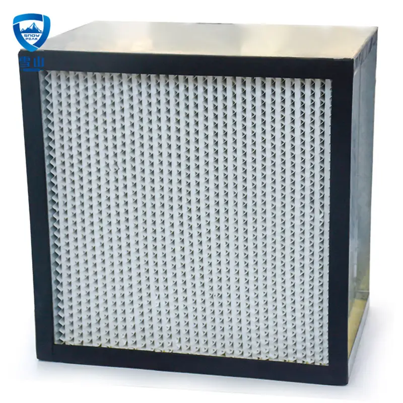 China Fiberglass deep-pleat HEPA filter high efficiency air filter with separator for clean room Suppliers, Companies