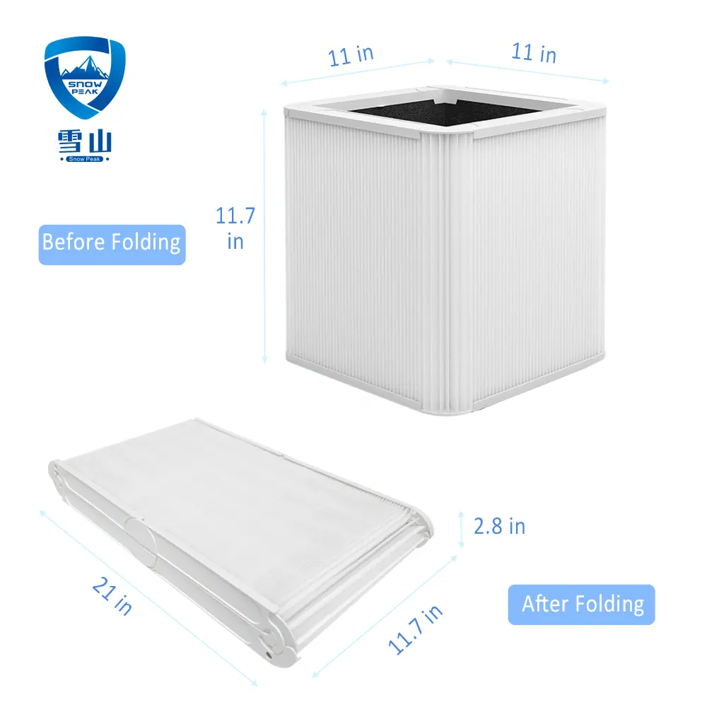 CE Certification 211+ Foldable Activated Carbon and H13 HEPA Replacement Filter Compatible with Blueair Blue Pure 211+ Air Filter Product, Service