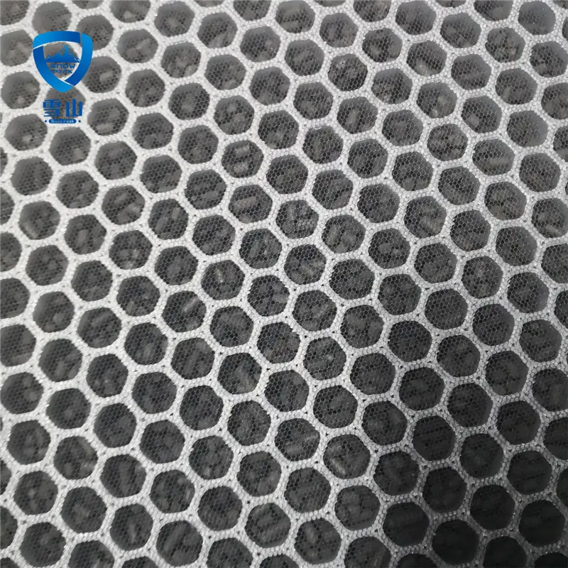Air filter material close-up
