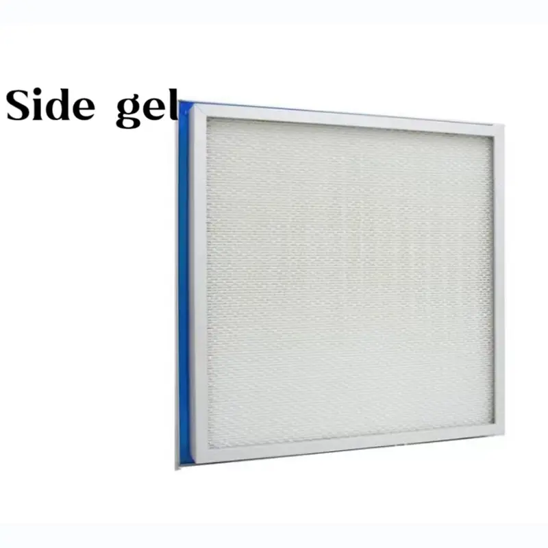 ODM Customized top side Gel Seal liquid tank mini pleated compact Hepa Filter for Clean Room Manufacturer, Factory