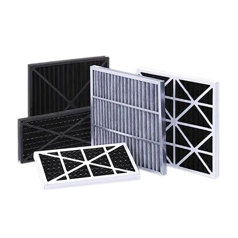 OEM VOCs removal carbon air filter laminated with wire mesh with cardboard frame Company, Products