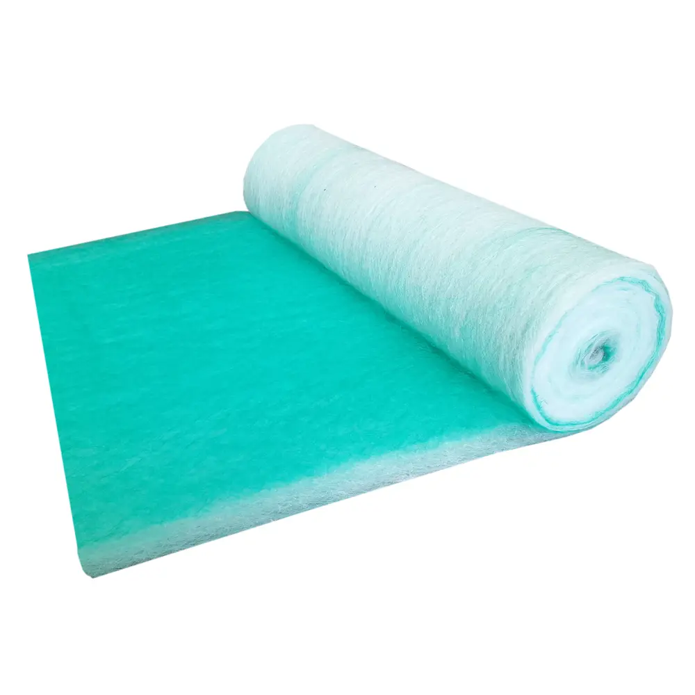 CE Certification G2 G3 G4 pre fiberglass media paint stop floor air filter roll spray booth filter Supplier, Exporter
