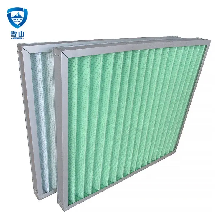 Wholesale Industrial pre G3 G4 cardboard or metal frame pleated or panel air filter for Air Conditioning Ventilation System Company, Product