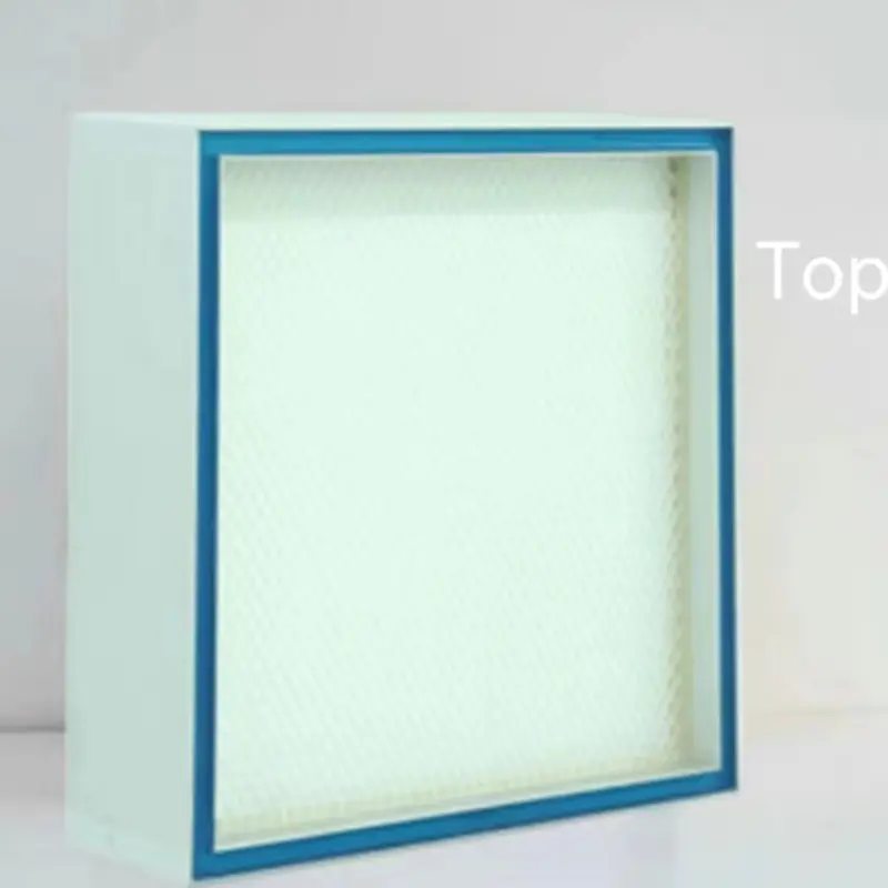 ODM Customized top side Gel Seal liquid tank mini pleated compact Hepa Filter for Clean Room Manufacturer, Factory