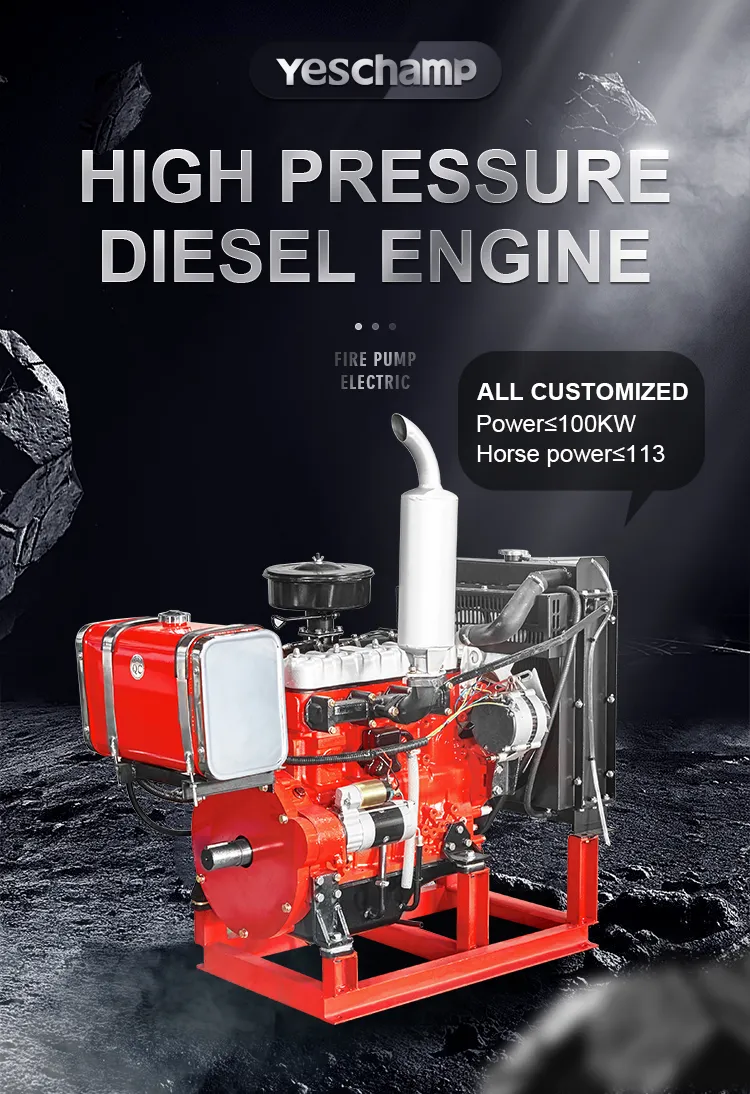 4 Cylinder Diesel Engine Fire Fighting Pump