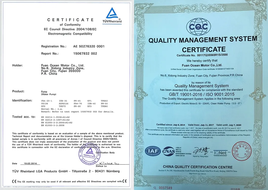 15HP Multistage Fire Fighting Centrifugal Pump