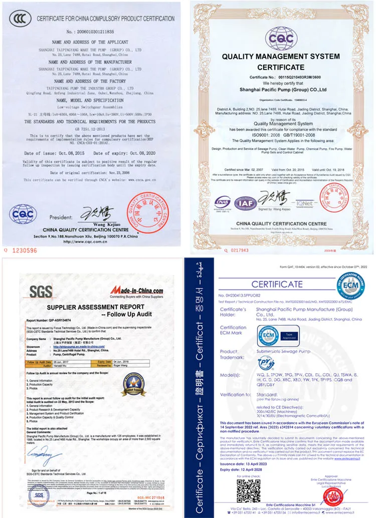 Certifications