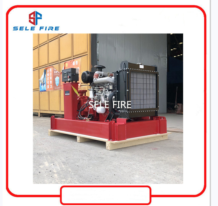 UL Listed Fire Fighting System Diesel Engine Driven Controller Mounted Fire Pump