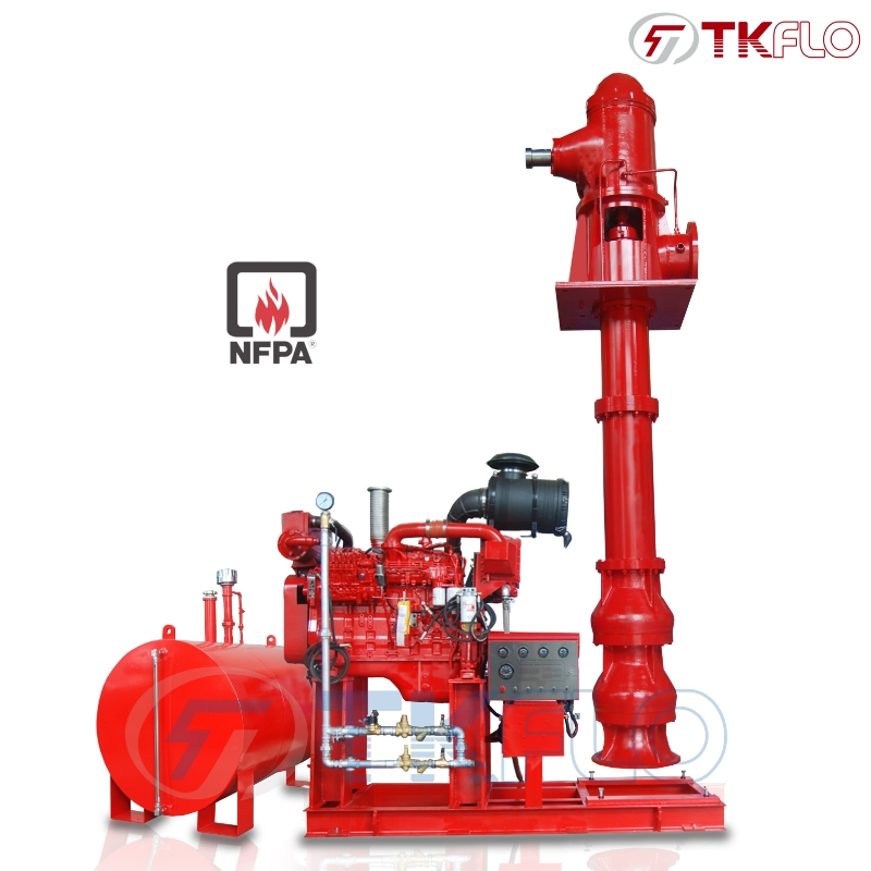 Deep Well Vertical Turbine Split Casing Fire Fighting Pump with Diesel Engine