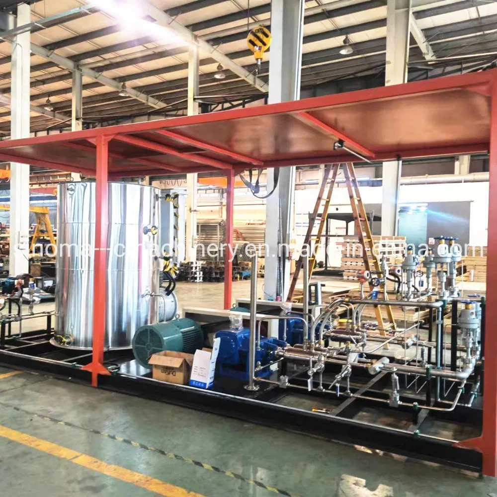 Skid-Mounted Liquid O2 N2 Ar Lco2 LNG Gas Cylinder Filling Station Vaporizer Pumps CO2 Filling Pump for Fire Extinguisher