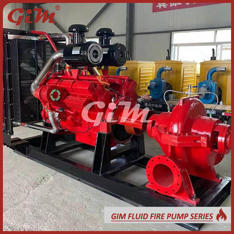 Diesel Engine Driven Fire Fighting Pump Package Nfpa20 Fire Pump Set