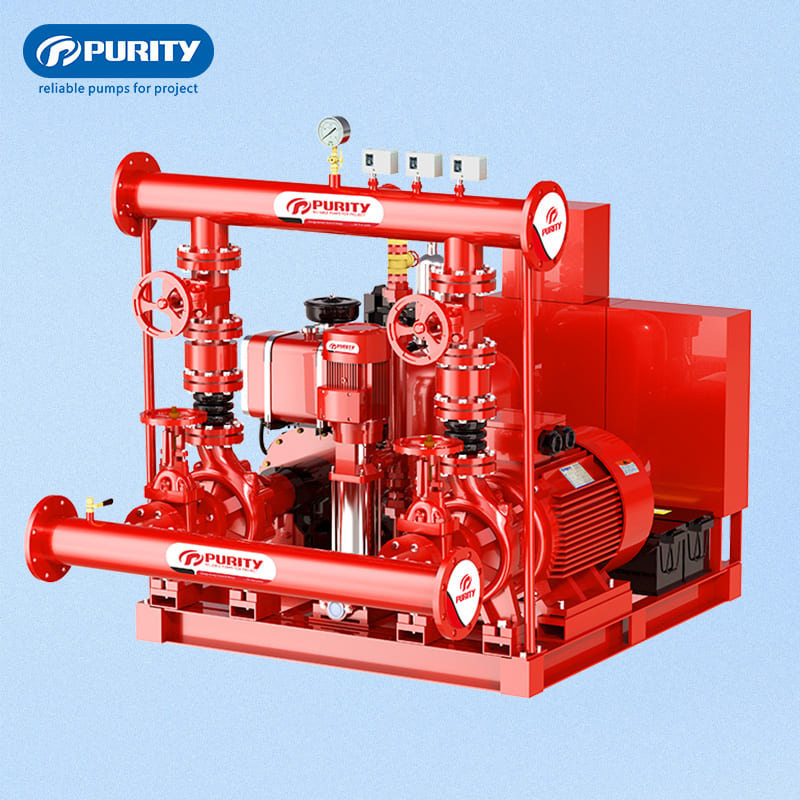 750gpm, 1000gpm, 1250gpm Electric and Diesel Driven Skid Mounted Fire Pump
