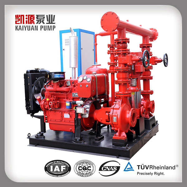 Fire Pump System with Diesel Engine Pump Electric Jockey Fire Pump and Control Panel