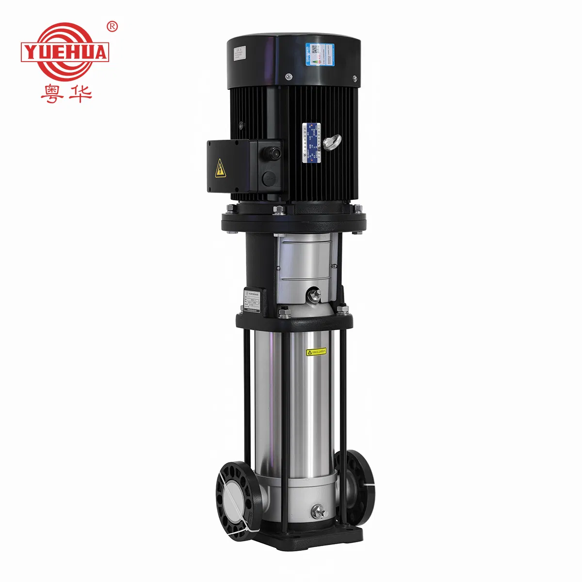 YUEHUA Stainless Steel Vertical Inline Multistage Electric Surface Fire Irrigation Machine Water Booster Centrifugal Pump for Commercial Buildings